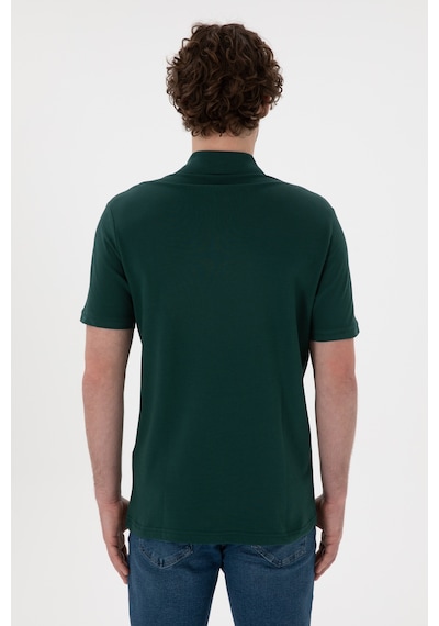 U.S. Polo Assn. Erkek Regular Fit Polo Yaka Koyu Yeşil Basic Tişört 50306007-VR079 U.S. Polo Assn. Erkek Regular Fit Polo Yaka Koyu Yeşil Basic Tişört 50306007-VR079