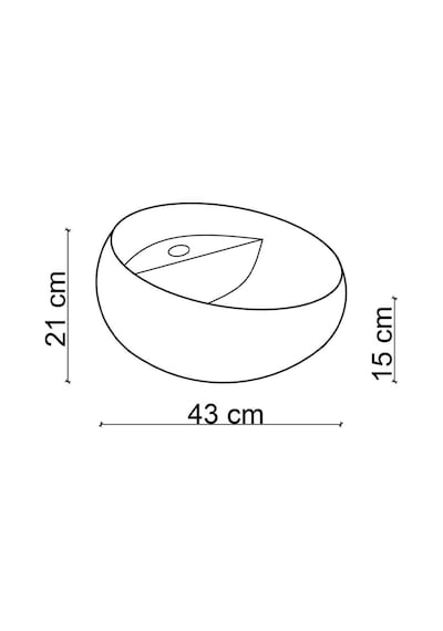 Lena - Tezgah Üstü Porselen Lavabo Mermer Desenli Outlet - Eh-4660m6- Diğer