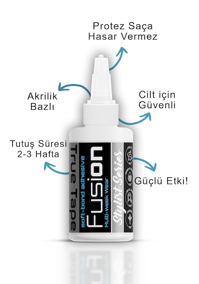 True Tape Fusion Protez Saç Likid Yapıştırıcı 1.7 Fl Oz 50ml