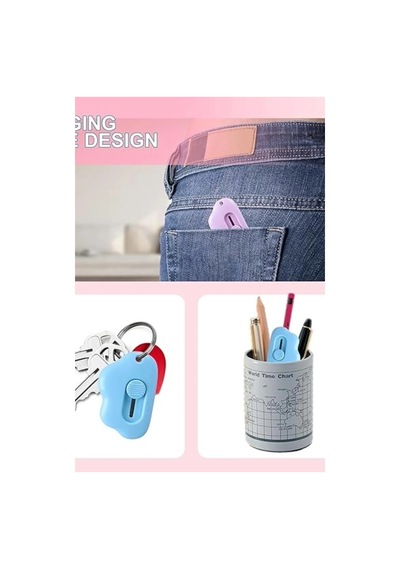 Mini Taşınabilir Çok Amaçlı Maket Kargo Açma Bıçağı Falçata 3'lü Set Shn-1191