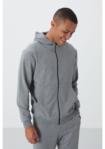 Tommy Life Gri Melanj Kompakt Pamuklu Kalın Pürüzsüz Dokulu Kapüşonlu Comfort Fit Erkek Eşofman Takım - 85262 GRİ MELANJ Tommy Life Gri Melanj Kompakt Pamuklu Kalın Pürüzsüz Dokulu Kapüşonlu Comfort Fit Erkek Eşofman Takım - 85262 GRİ MELANJ