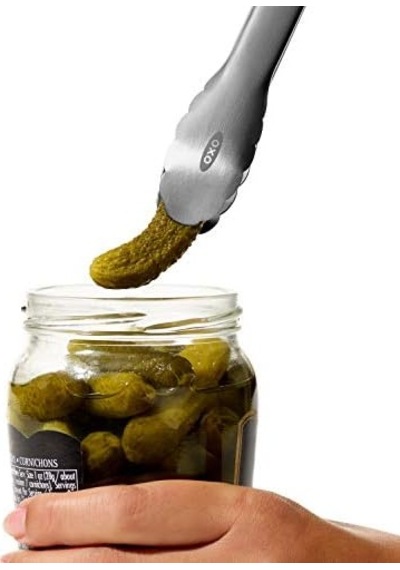 Oxo - Paslanmaz Çelik Mini Maşa 18 Cm Zeytin Ve Daha Fazlası İçin