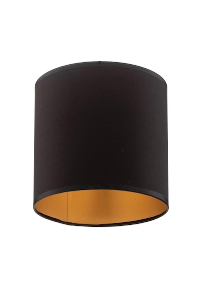 Levaillant Siyah Abajur Şapka & Başlık - İçi Gold Kaplama, 15 Cm Çap, 18 Cm Yükseklik - Özel Üretim & Kusursuz İşçilik