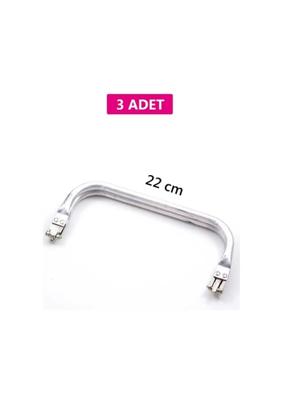 Z12concept Gizli Metal Çanta Bursu - 3 Adet - 22 Cm - Metal Çanta Aparatı Çanta Aksesuarı