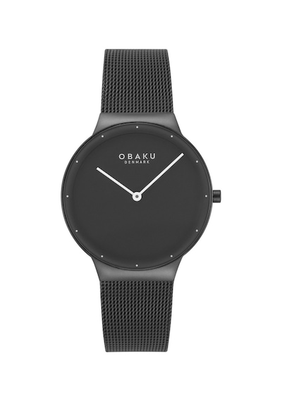 Obaku Denmark V307lxbbmb Quartz Hasır Siyah Safir Cam 34 Mm Kadın Kol Saati Siyah