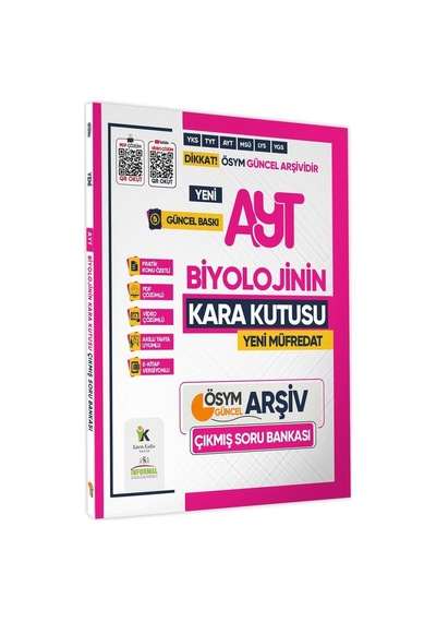 2025 YKS-AYT BİYOLOJİNİN Kara Kutusu ÖSYM Çıkmış Soru Havuzu Bankası Konu Özetli Video/PDF Çözümlü