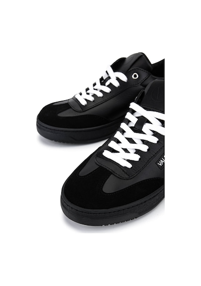 Mario Valentino Erkek Hakiki Deri Siyah Sneakers & Spor Ayakkabı 1040 95s7002 Erk Ayk Sk25-26 Black/black Siyah
