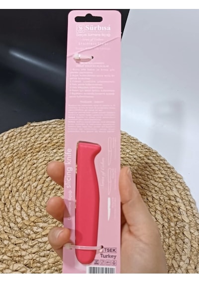Sürmene 61004 Mutfak Bıçağı 9,50 Cm Nar Çiceği Çok Renkli