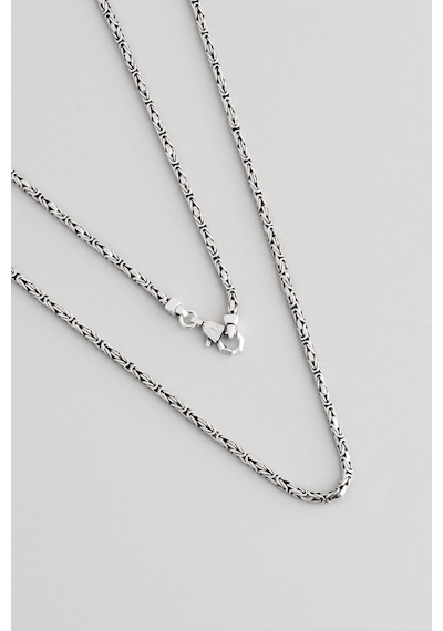So Chic Etnik Stil Gümüş Erkek Kral Zincir Kolye