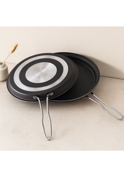 32 Cm Teflon Balık Tavası Çift Siyah