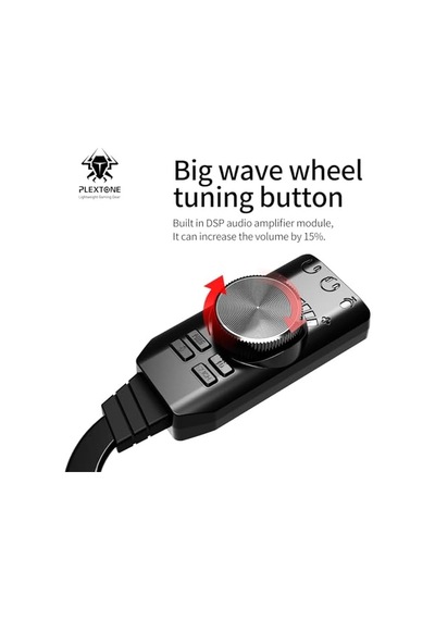 Usb Dsp Ses Kartı Pubg, Lol Ses Efektleri, Sanal 7.1 Kanal, Mikrofon Mute, 3.5mm Audio+mic Giriş, Plug And Play, Pc/