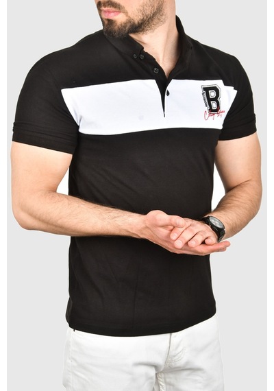 Deepsea Erkek Siyah Slim Fit Nefes Alan Pamuklu Kumaş Dar Kesim Kıvrılmaz Yaka Polo Yaka Tişört 2503019 Siyah Deepsea Erkek Siyah Slim Fit Nefes Alan Pamuklu Kumaş Dar Kesim Kıvrılmaz Yaka Polo Yaka Tişört 2503019 Siyah