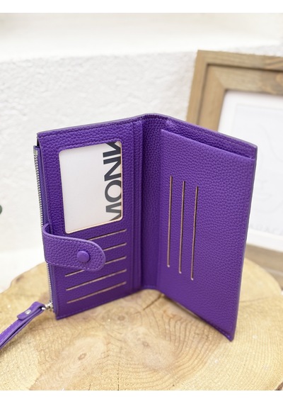 Monk Mw04 Telefon Bölmeli Büyük Cüzdan Kadın Çok Renkli