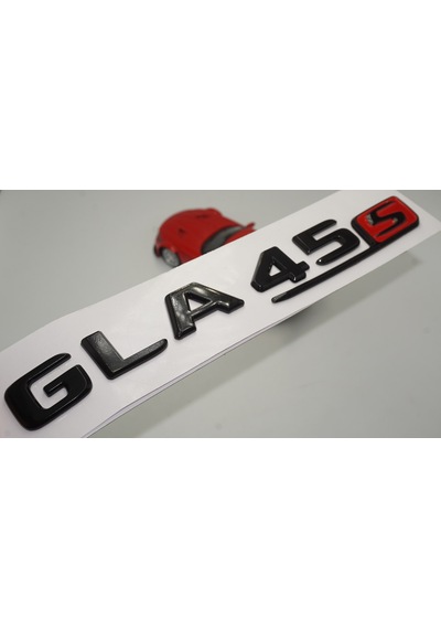 GLA 45S Bagaj Parlak Siyah ABS 3M 3D Yazı Logo