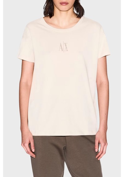 Armani Exchange Bayan T Shirt Xw000830 Af10356 U1092 Krem Krem