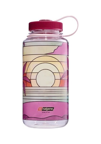 Nalgene 32oz Wm Clear Stained Glass Sunset Görsel