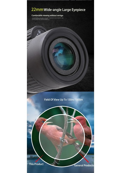 Techtic Hd Teleskop Monoküler El Dürbünü 10-30x50 Zoom Tripot Yeşil