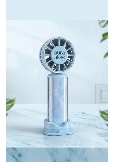 Taşınabilir El Tipi Mini Fan Mavi