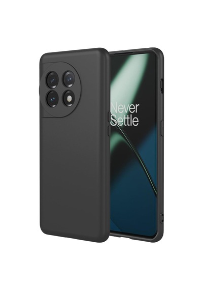Caseonn Oneplus 11 Kılıf Kamera Korumalı Mikrofiber Astarlı Lansman Siyah
