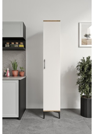 Plain Metal Ayak Metal Kulp Pla1200 Çok Amaçlı Dolap Mutfak Dolabı Banyo Dolabı Ayakkabılık Balkon Dolabı Killer Ekru Ceviz