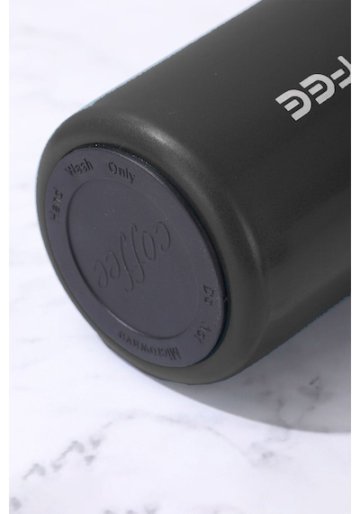304 Paslanmaz Çelik Siyah 400 Ml Kahve El Termos Mug Cin853sy Siyah
