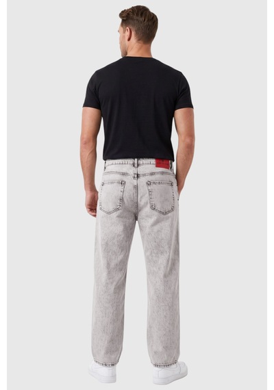 Deepsea Erkek Taş Açık Yıkama Taşlamalı Baggy Fit Likralı Bol Paça Jean Kot Pantolon 2600057 Deepsea Erkek Taş Açık Yıkama Taşlamalı Baggy Fit Likralı Bol Paça Jean Kot Pantolon 2600057