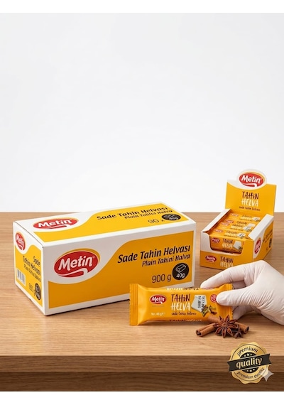 Metin 40 Gram Sade Tahin Helva X 90 Adet Süper Kalite