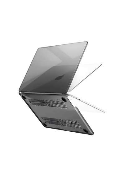 Macbook Air 13,6 İle Uyumlu M5 A3449 M4 A3240 M3 A3113 M2 A2681 Polikarbonat Sert Koruyucu Çizilme Ve Darbe Önleyici Kılıf Siyah Şeffaf, 13.6 İnç 2022-26