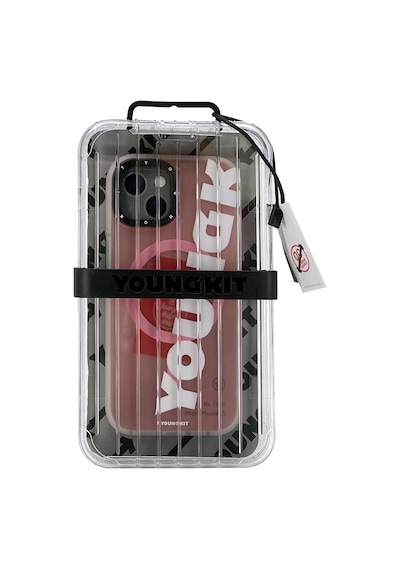 Youngkit - Apple Uyumlu iPhone 15 Binfen Arka Koruma Kılıf - Pembe Pembe