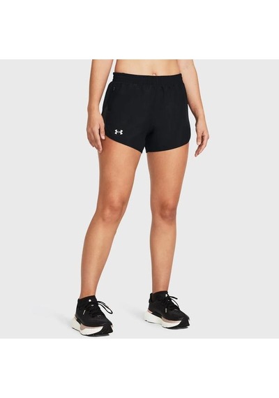 Under Armour Fly By 3 Inch Kadın Siyah Polo Yaka Tişört