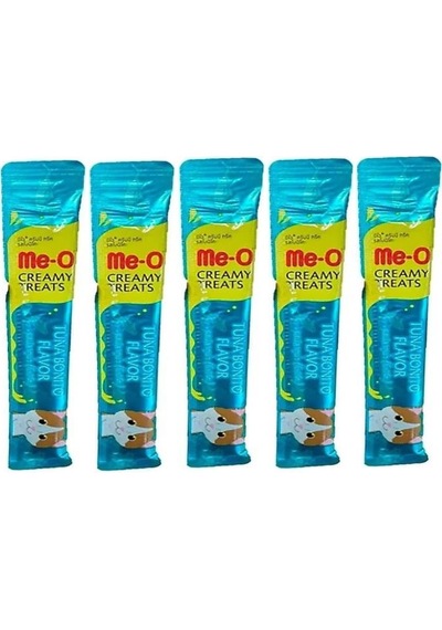 Me-O Ton Balık ve Palamut Balıklı Kedi Likit Ödül Maması 5 x 15 G
