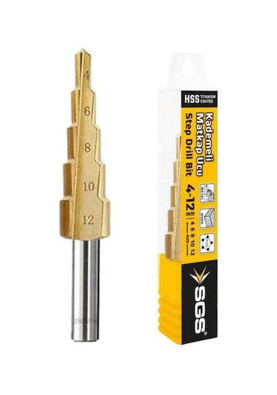 Sgs Kademeli Matkap Ucu 4-12mm