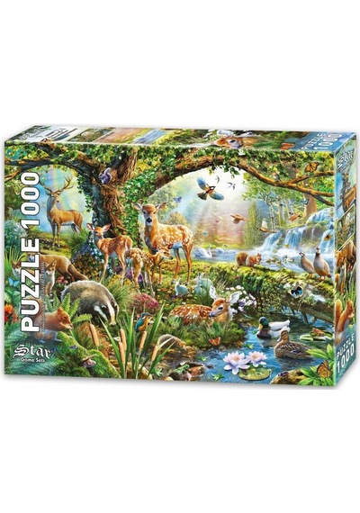 Star Puzzle 1000 Parça Ormanda Yaşam Puzzle