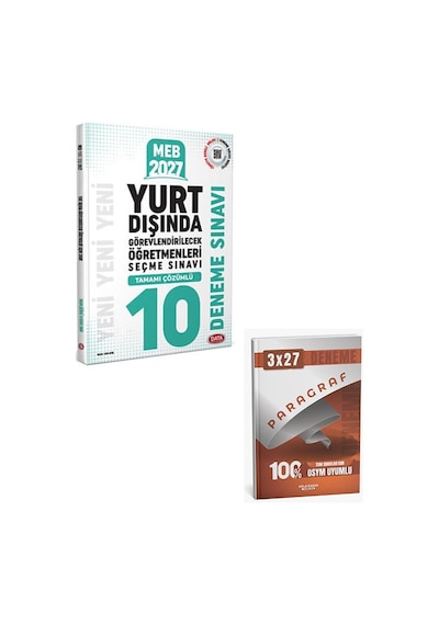 Data 2027 Meb Yurt Dışında Görevlendirilecek Öğretmenleri Seçme Sınavı Tamamı Çözümlü 10 Deneme Sınavı+anla Kazan Paragraf Deneme