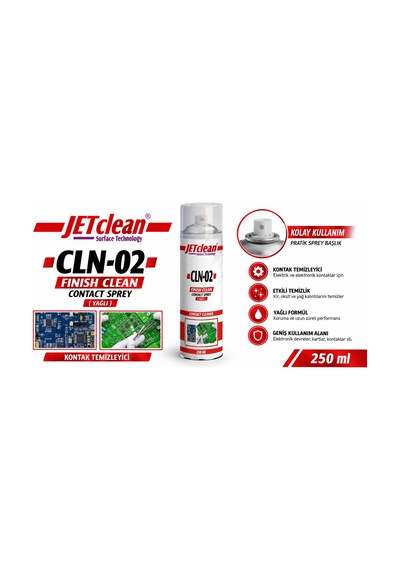 Jetclean Cln-02 250 Ml Kontak Yağlı Sprey , Jetclean Kontak Sprey Yağlı - 250ml