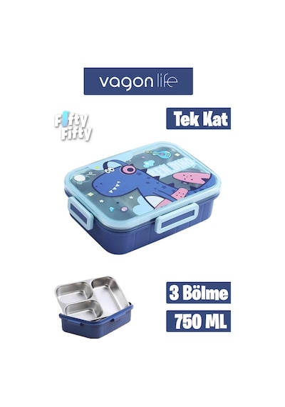Vagonlife Lunch Box 750 Ml Sızdırmaz,karışmaz Üç Bölmeli Yeni Nesil Sefer Tası-fflbox50555 Lacivert Vagonlife Lunch Box 750 Ml Sızdırmaz,karışmaz Üç Bölmeli Yeni Nesil Sefer Tası-fflbox50555 Lacivert