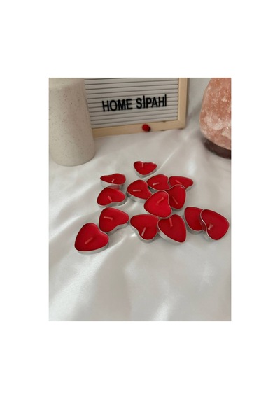 Tealight Mum 15 Adet Kalpli Kırmızı