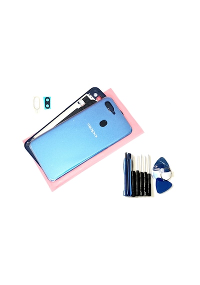 Tkgz Oppo A5s Kasa Arka Pil Batarya Kapağı Tamir Seti Mavi