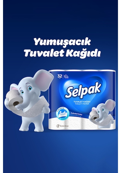 Selpak Süper Soft Üç Katlı Tuvalet Kağıdı 32 Rulo