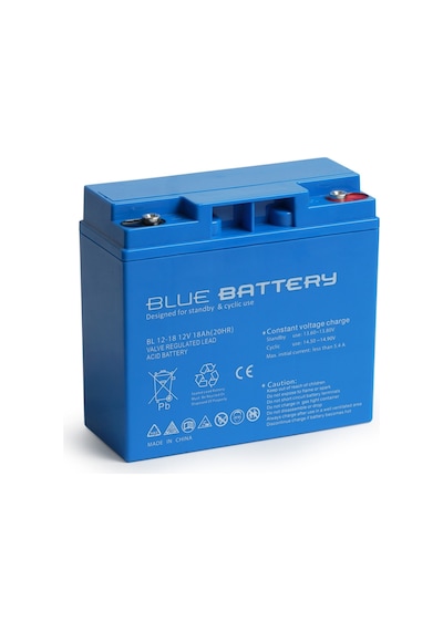 Blue Battery 12V 18 Amper Bakımsız Kuru Akü Ups Aküsü Blue Battery 12V 18 Amper Bakımsız Kuru Akü Ups Aküsü