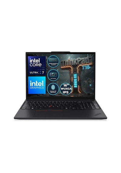 Lenovo Thinkpad T16 Gen 4 21QFS2PD00-F Ultra 7 255U 32 GB 1 TB SSD 16" Wuxga Free DosDizüstü Bilgisayar