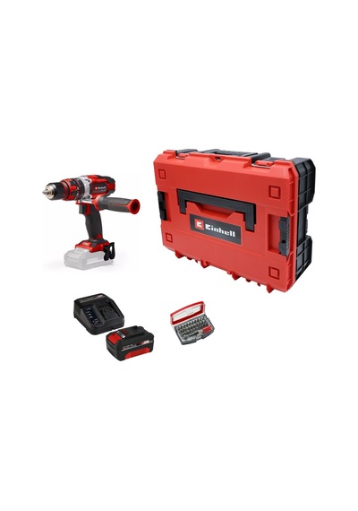 Einhell TE-CD 18/48 Li-ı Akülü Darbeli Vidalama + 1 X 4 Ah Akü + 32 Parça Uç Seti Çantalı