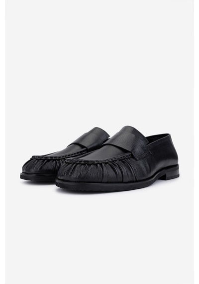 Valmenti Erkek Hakiki Deri Siyah Loafer Ayakkabı 987 1009 Erk Ayk Sk25-26 Sıyah Dr Siyah