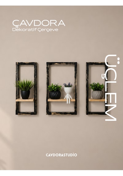 Dekoratif Üçlü Çerçeve - Üçlem