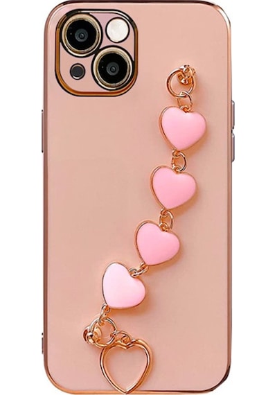 Ally Apple Uyumlu iPhone 13 Mini 5.4Inç Kilif Kalp Bileklik Tutuculu Lüx Sili 416568510