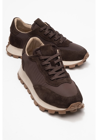 Luvishoes Luvi Shoes Amanda Kahverengi Hakiki Deri Kadın Spor Ayakkabı Kahverengi