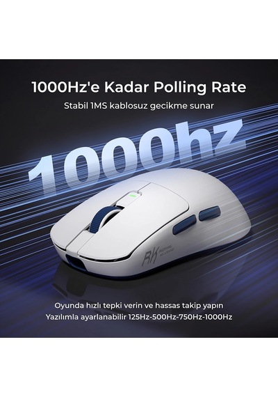 Royal Kludge Rk M30 43g Ultralight Tri-mode Kablosuz Gaming Mouse Standart