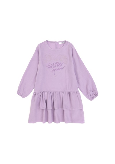 U.s. Polo Assn. Kız Çocuk Lila Elbise Dokuma 50314341-vr034 Lıla