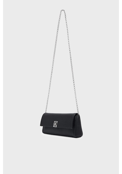 Calvin Klein Logolu Zincir Askılı Çanta Lv04f3740gub1 Bayan Çanta Lv04f3740g Ub1 Siyah