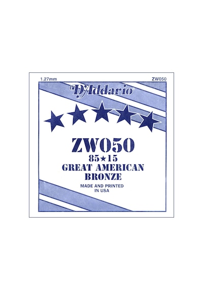 Daddario Zw050 Akustik Gitar Teli Tek Tel E-1. Tel - 0.50 İnç